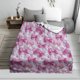 thumbnail image 5 of Manta de franela para la oficina, manta de siesta rosa, suave, de poliéster, ligera, acogedora y cálida, para usar en casa o en el sofá, para viajes | Resistente a la pelusa, no destiñe y de fácil, 5 of 6