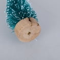 thumbnail image 6 of 12pcs Mini Christmas Tree Bottle Brush Trees Chrismas Village Trees Ornaments Mini Plastic Christmas Trees with Wooden Base for Christmas Decoration Miniature Chrismas Tree, 6 of 6