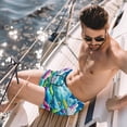 thumbnail image 2 of luoweisi Men's Beach Shorts Quick Dry Swim Trunks with Mesh Lining Clouds 2XL, 2 of 5