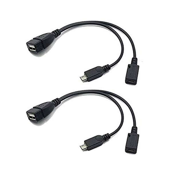 mezcla papa petróleo 2 Pack OTG Cable for Fire Stick 4K, Samsung Galaxy, Fire TV, LG, HTC Android Phone Tablet Micro USB Host with Micro USB Power - Walmart.com mezcla papa petróleo 2 Pack OTG Cable for Fire Stick 4K, Samsung Galaxy, Fire TV, LG, HTC Android Phone Tablet Micro USB Host with Micro USB Power - Walmart.com