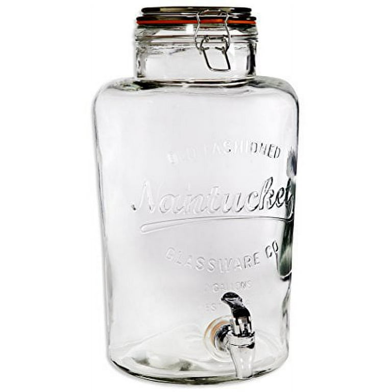 Home Essentials Monaco Diamond 2-Gallon Glass Beverage Dispenser - Macy's