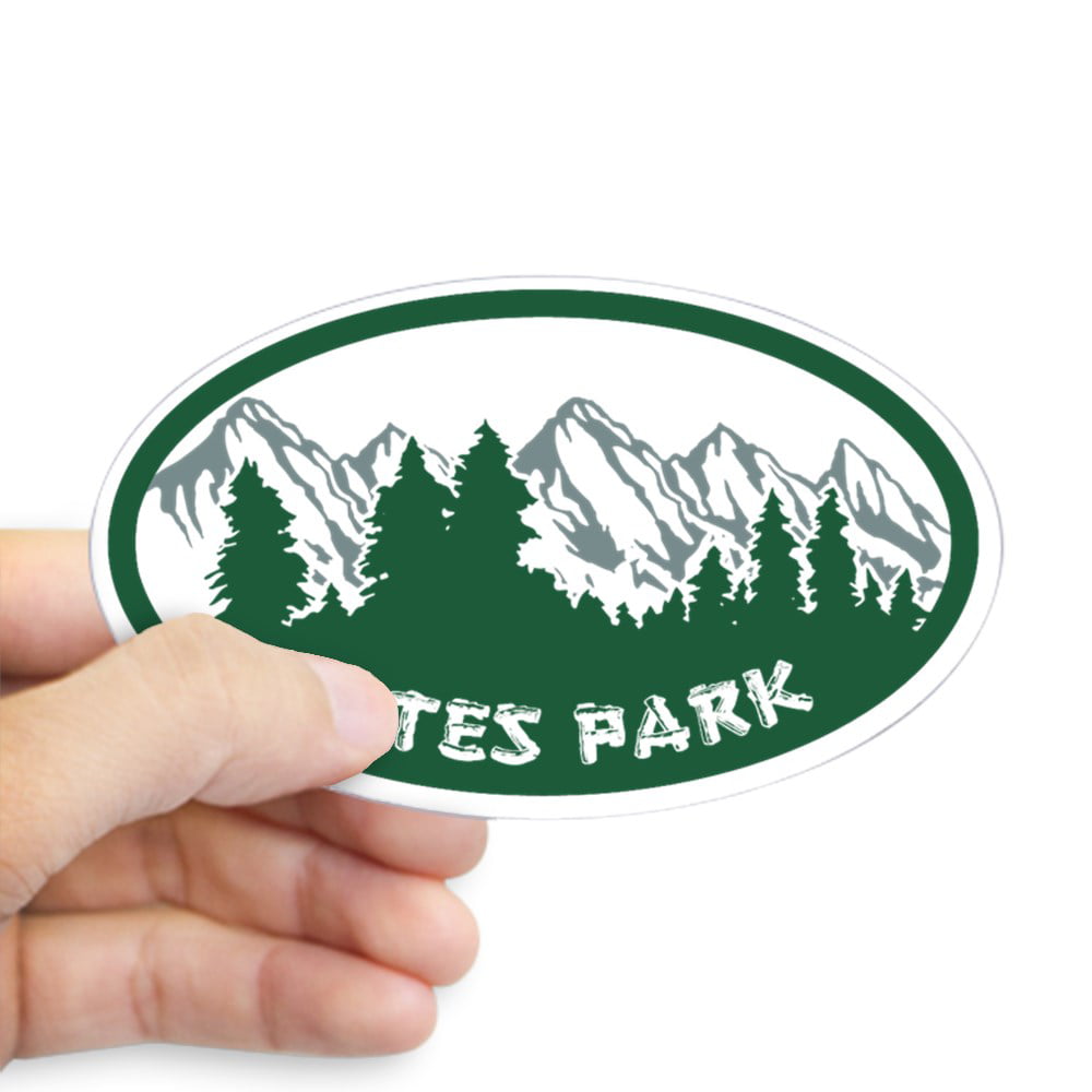 1390276852 Oval CafePress Estes Park Vintage Sticker 