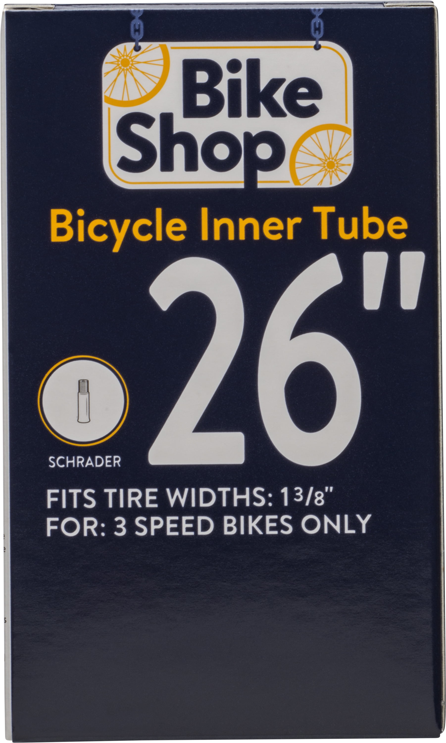 2Pack Bicycle Tube 26" x 1 3/8 Schrader Valve 33mm