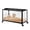 Black, variant on Yeshouse Hamster Cage with Chew-Proof Acrylic Panels - Stackable Metal Habitat for Hamsters, Gerbils & Guinea Pigs | 37.8" Spacious Design, Dual-Door Access, Universal Wheels, Easy-Clean