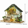 thumbnail image 5 of MOJINO DIY Miniature House Kit, Tiny Home Kit with LED Light, Mini House Build Craft Kits for Adults and Teens, Home Decor Creative Gift for Family/Friends (Plants Studio), 5 of 5