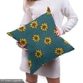 thumbnail image 4 of Ambesonne Sunflower Fabric by the Yard Upholstery, Nature Style, 10 Yards, Dark Teal Yellow, 4 of 4