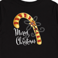 thumbnail image 4 of Inktastic Merry Christmas Red and Gold Candy Cane Boys or Girls Long Sleeve Toddler T-Shirt, 4 of 5