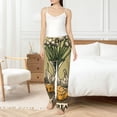 thumbnail image 6 of Lsque Vintage Garlic Bread Illustration Print Women's Pajama Pants, Lounge Pant - Comfortable Home Wear,Elastic Waistband, Stylish Design-Medium, 6 of 9