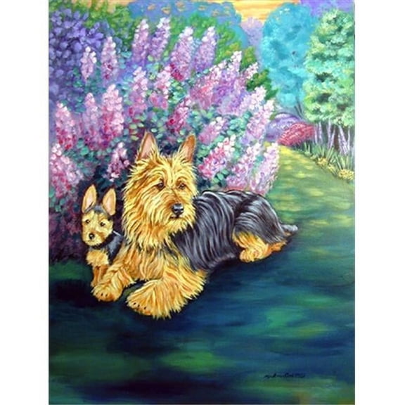 28 x 40 in. Australian Terrier House Size Canvas Flag