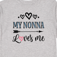 thumbnail image 4 of Inktastic My Nonna Loves Me Girls Girls Long Sleeve Toddler T-Shirt, 4 of 5