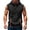 Black, variant on Mens Tank Tops Sleeveless Zip Up Hoodie Workout Gym Running Muscle Shirts Lightweight Athletic Jacket with Pockets Black M