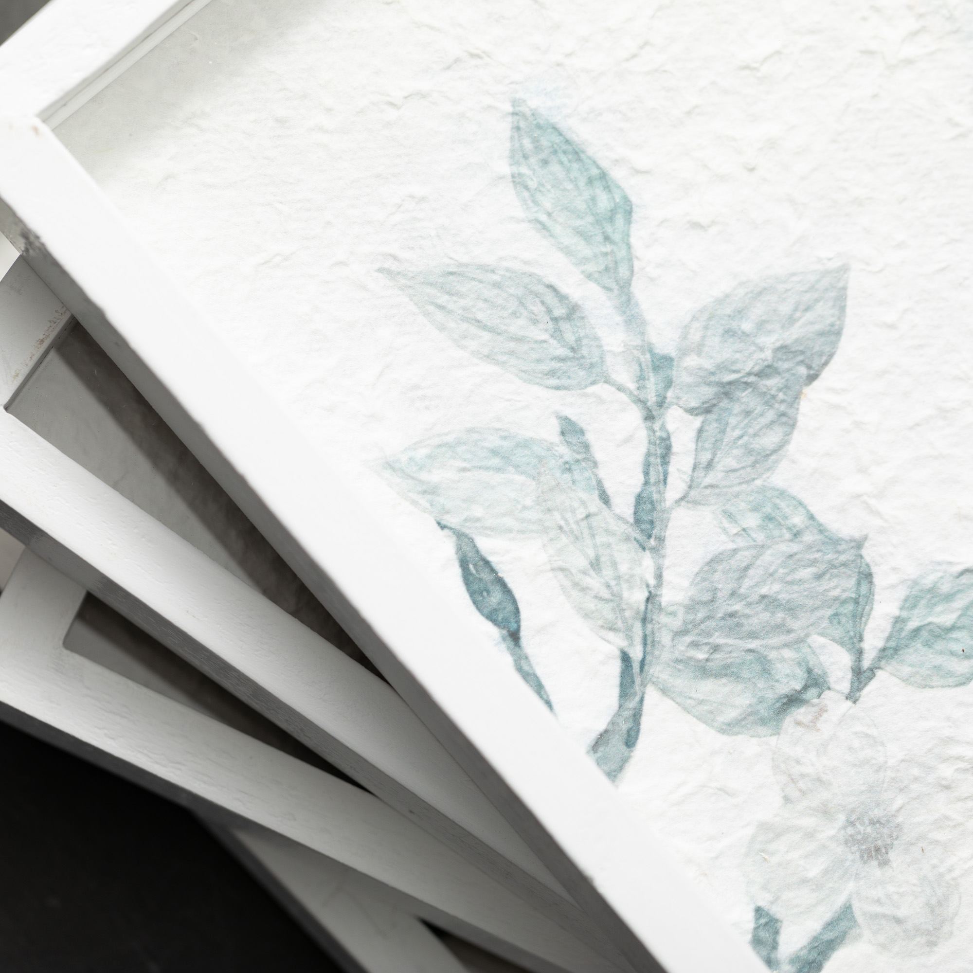 Sullivans Botanical Handmade Paper Art Set of 4, 18.5"H Multicolored