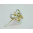 thumbnail image 5 of 1Ct Round Simulated Diamond Women's Butterfly Shape Brooch Pin 14k Yellow Gold Plated 925 Sterling Silver, 5 of 5