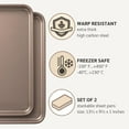 Nonstick 9x13 inch Quarter Baking Sheet Set of 2 PFOA & BPA Free Non
