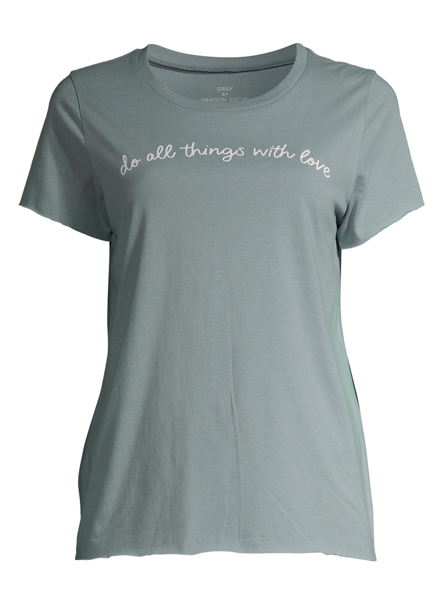 Gray by Grayson Social Women's Trendy Short Sleeve Graphic T-Shirt