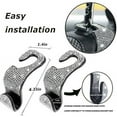 thumbnail image 3 of Soporte para servilletas, ganchos para el asiento delantero del coche, ganchos para el coche, perchas brillantes para el asiento del coche, paquete de 2, 3 of 5