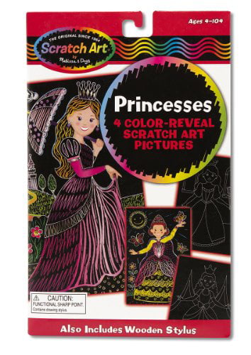 Scratch Magic Doodle Melissa & Doug Rainbow Mini Scratch Art Note Cubes & Key Chain Scratch Art Party Pack Bundle 3287