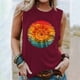 thumbnail image 2 of Camiseta holgada sin mangas con cuello redondo y estampado informal de verano para mujer Pompotops  lopia992858, 2 of 5