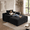 Black, variant on 47" Oversized Cloud Sofa Chair, Plush Corduroy Single Sleeper Lounge Chair, No Assembly Required, Ultra Soft Deep Seat Cloud Couch for Living Room, Apartment, Bedroom, Gray