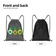 thumbnail image 2 of Hirioo Spring St Patrick’S Day Irish Gnomes Print Drawstring Backpack Bag Sport Versatile Sports Backpack for Gym, Travel, Swimming, Beach, 2 of 9