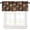 White, variant on Brown Coffee Valance Curtains Retro Farmhouse Cafe Beans Simple Abstract Coffee Cups Design Rod Pocket Curtain Valance for Kitchen Bedroom Living Room Decor 1 Panel W54xL18 Inch