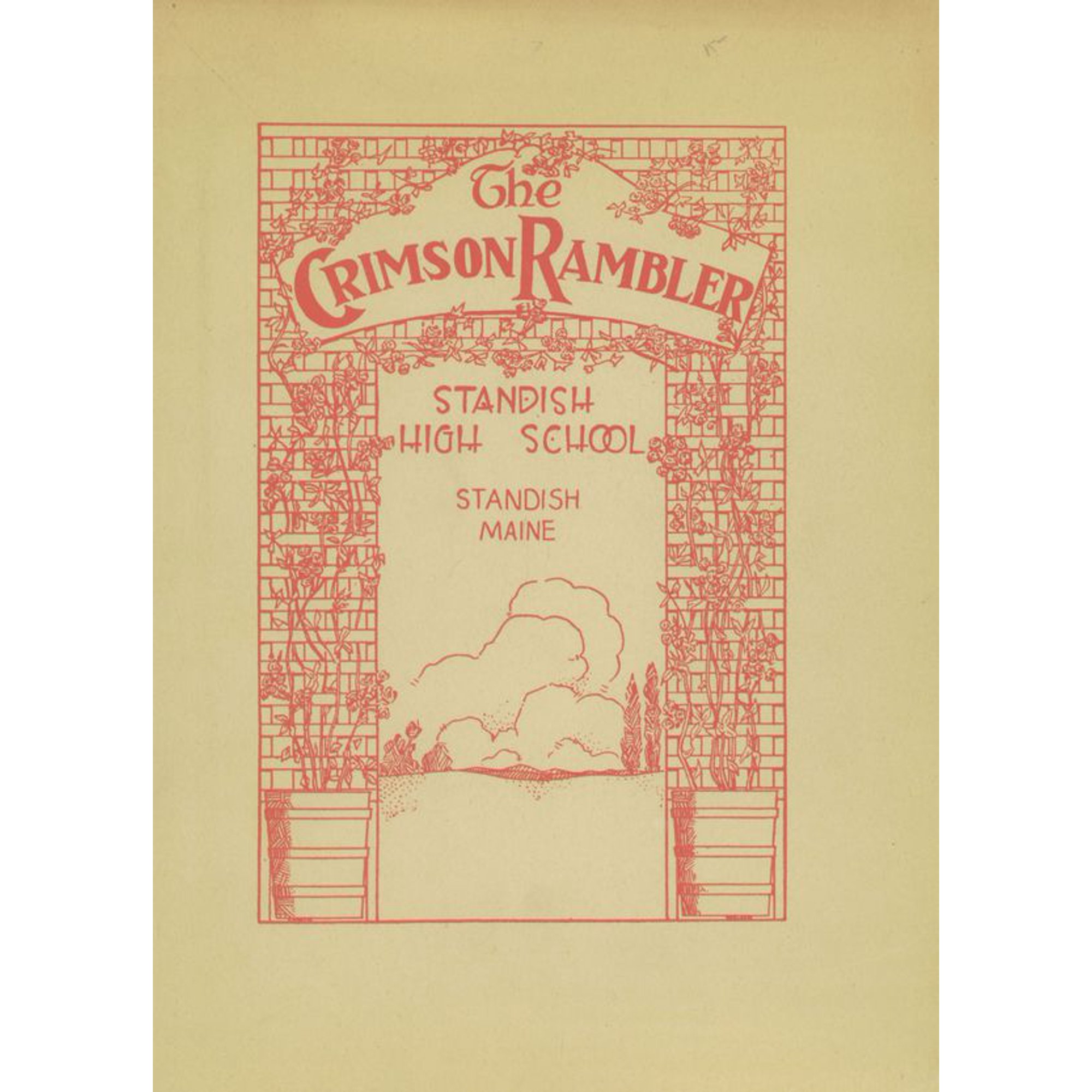 (Custom Reprint) Yearbook: 1938 Standish High School - Crimson Rambler Yearbook (Standish ME)