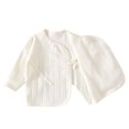 thumbnail image 6 of Qingpeng Boys Girls Wrap Top Long Sleeve Tie Side Shirt Cozy Wear for Kids Casual Daily Outfit, 6 of 7