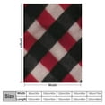 thumbnail image 4 of COMIO  Black and Red Buffalo Plaid Sherpa Throw Blanket for Couch, Soft Flannel Blanket for Sofa Bed, Christmas Checkered Blanket &amp; Throws, Warm Cozy Decorative Blanket Fall Decor Gift,, 4 of 6
