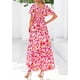 thumbnail image 2 of Vestido PRETTYGARDEN 2025 Boho Floral Maxi con Escote en V Talle S, 2 of 8