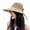 Camel, variant on Women Foldable Wide Brim Straw Hats Roll Up Sun Visors Bow Summer Beach Hat
