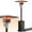Black, variant on 50000 BTU Propane Patio Heater for Outdoor Use, Freestanding Heater with 20' Heating Radius and Wheels, Stainless Steel Flame Heater with Overheating Protection System, Black
