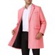 thumbnail image 1 of Abrigos de espiga Inspire Chic para hombres, corte clásico, abrigo de invierno de una sola botonadura, M rojo, 1 of 6