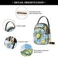 thumbnail image 4 of FORMRS Crossbody Bag for Women Quilted Travel Shoulder Cell Phone Purse with Chain Strap Handbag, Cartoon Plaid Lemon, 4 of 7