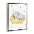 thumbnail image 2 of Stupell Industries Eclectic Sleeping Sheep on Yellow Cloud Gray Floating Frame Canvas Art, 25 x 31, by LSR Design Studio, 2 of 8