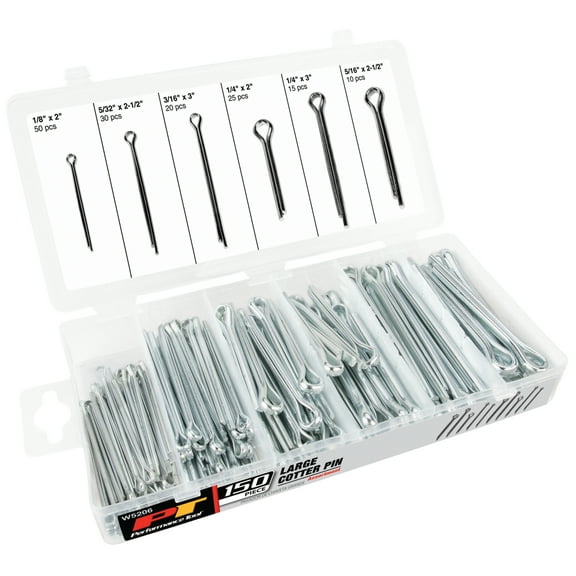 Performance Tool W5206 150pc Large Cotter Pin Assortment