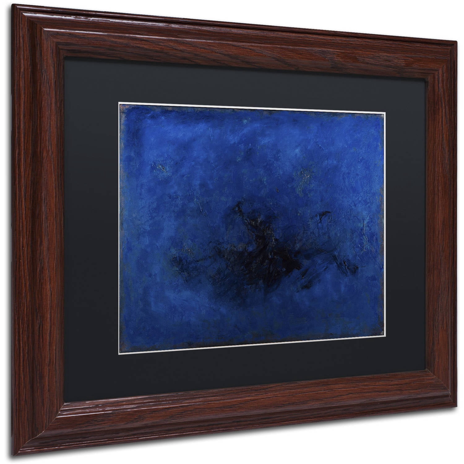 Trademark Fine Art "Deep Blue" Canvas Art by Joarez, Black Matte, Wood Frame