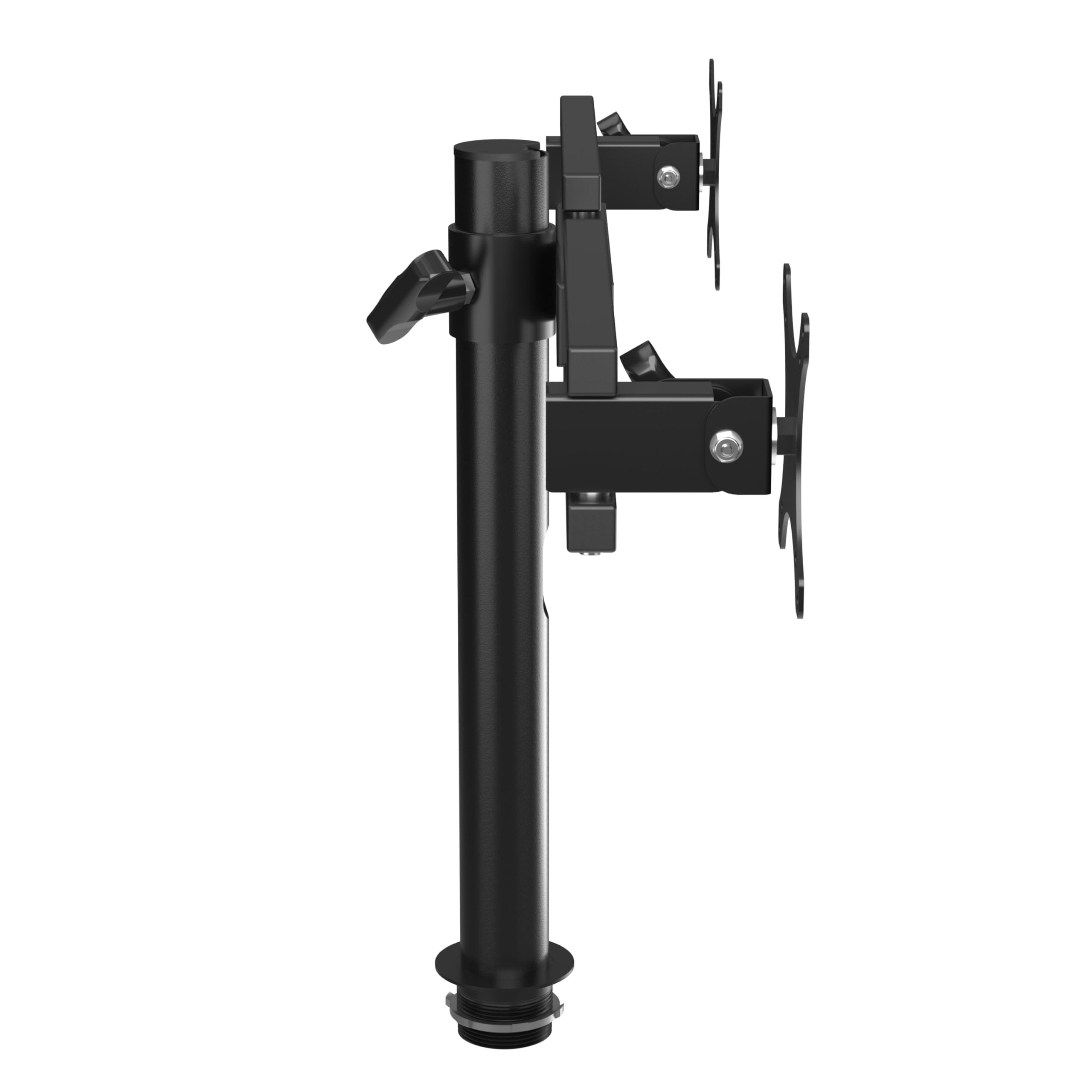 VERSADESK Dual Monitor Stand - Height Adjustable Arms -Fits Screens - VESA Mount - 360° Rotation, Each Arm Holds 22 lbs | Black (13–27")