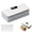 White, variant on Magnetic Mini Bag Sealer for Fridge, Rechargeable Heat Sealer & Cutter with LED Power Display & 6 Adjustable Gears, Portable Resealer for Chips, Snacks & Mylar Bags