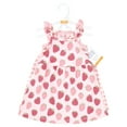 thumbnail image 2 of Hudson Baby Infant and Toddler Girls Cotton Dresses, Strawberry Love, 3T, 2 of 4