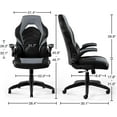 Emerge Bonded Leather Ergonomic Gaming Chair with Good Lumbar Support