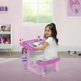 thumbnail image 3 of Disney Minnie Mouse Draw and Play Desk by Delta Children – Includes 10 Markers and Coloring Book, Pink, 3 of 11
