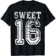 thumbnail image 1 of Camiseta Grunge Varsity para Mujer, Talla Extra Grande, Color Negro, 16 Años Sweet Sixteen Party, 1 of 7