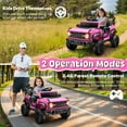 thumbnail image 4 of iYofe Ford Bronco Raptor Electric Ride on Toy Car for Toddler Kids, 12V Battery Powered Ride on Cars w/Remote Control, Bluetooth & Lights, Pink, 4 of 8