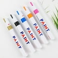 thumbnail image 6 of Lomubue Car Paint Pen Smooth Writing Waterproof High Color Saturation Strong Coverage Unfading Touch Up Paint Rich Colors Optional Car Wheel Tire Oily Painting Pen for Automobile, 6 of 10
