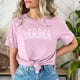thumbnail image 3 of Camisa Penkiiy Mama Mujer Manga Corta Tops Tees Gráficas Trendy Camiseta Casual Mom 3XL Rosa, 3 of 4
