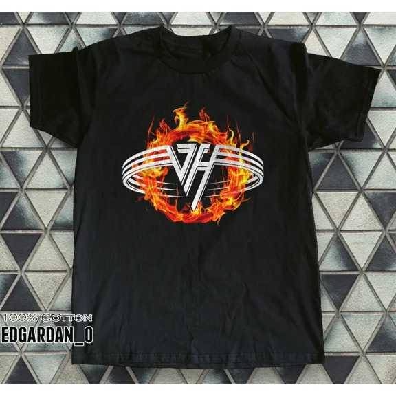 Van Halen Logo American Rock Band Black Unisex T-shirt
