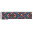 thumbnail image 3 of Ambesonne Rustic Fabric by the Yard Upholstery, Flora Ethnic Geometric Art, 3 Yards, Raspberry and Dark Turquoise, 3 of 5