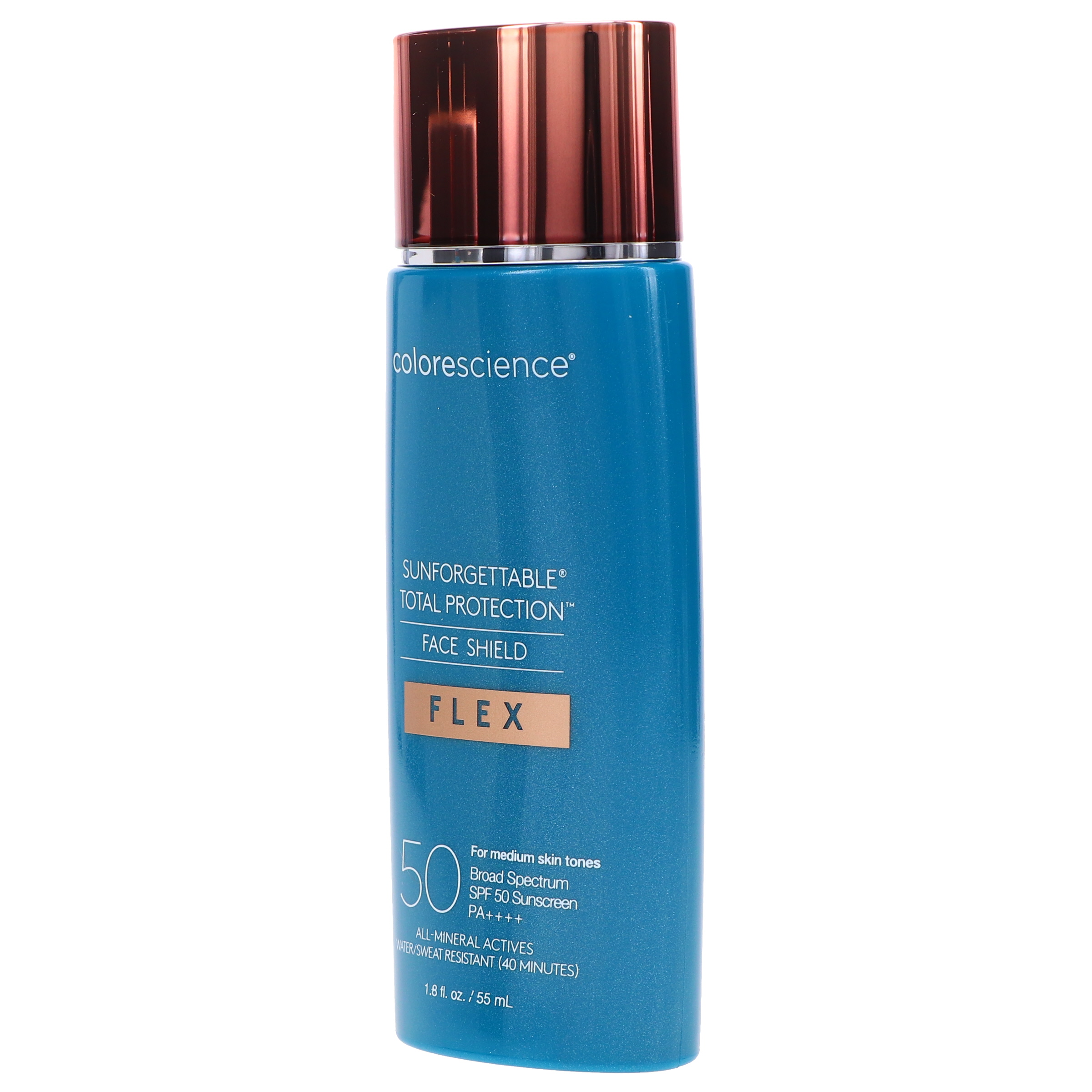 ColoreScience Total Protection Face Shield FLEX SPF 50 – Mineral Sunscreen, Medium Tint, 1.8 Oz