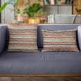 thumbnail image 3 of Plutus 18" x 18" Stripe Luxury Throw Pillow in Multi-Color, 3 of 9