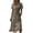 Army Green, variant on Dresses for Women Short Sleeve V-Neck Wrap Midi Dress Summer Plus Size Casual Vacation Sundress